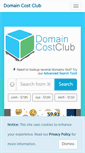 Mobile Screenshot of domaincostclub.com